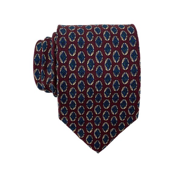 XMI 325 SERIES for NORDSTROM Oval Geometric All Silk Tie Made in USA - Picture 13 of 15